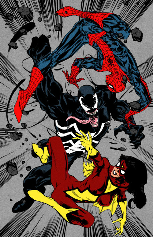 spiderman venom spiderwoman