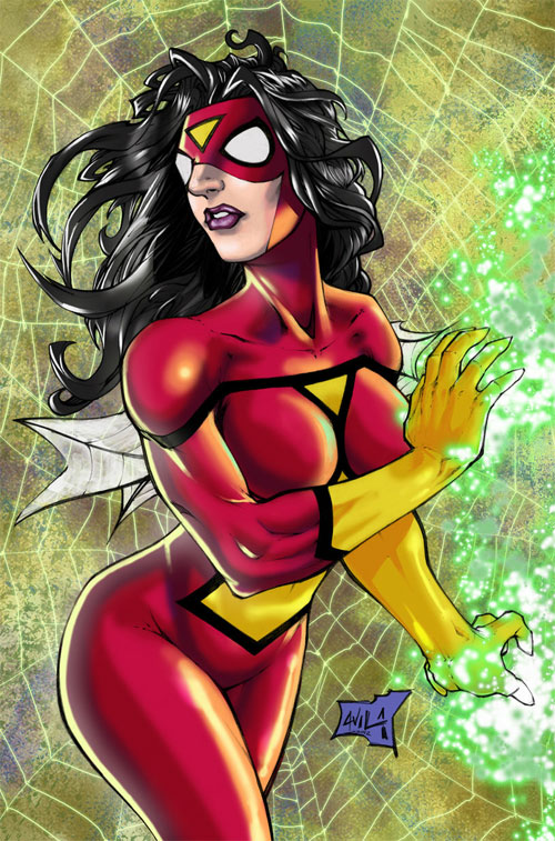 spiderwoman colored