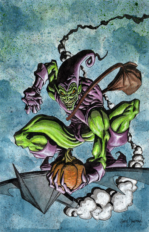 Green Goblin 11x17 canvas