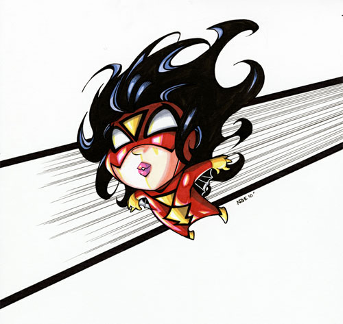 baby spiderwoman colored