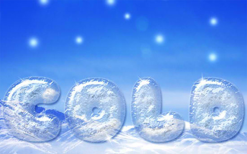 Simple Ice Text Effect