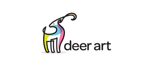 dear deer art logo