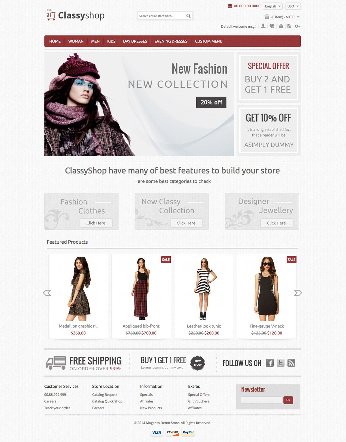 magento responsive template