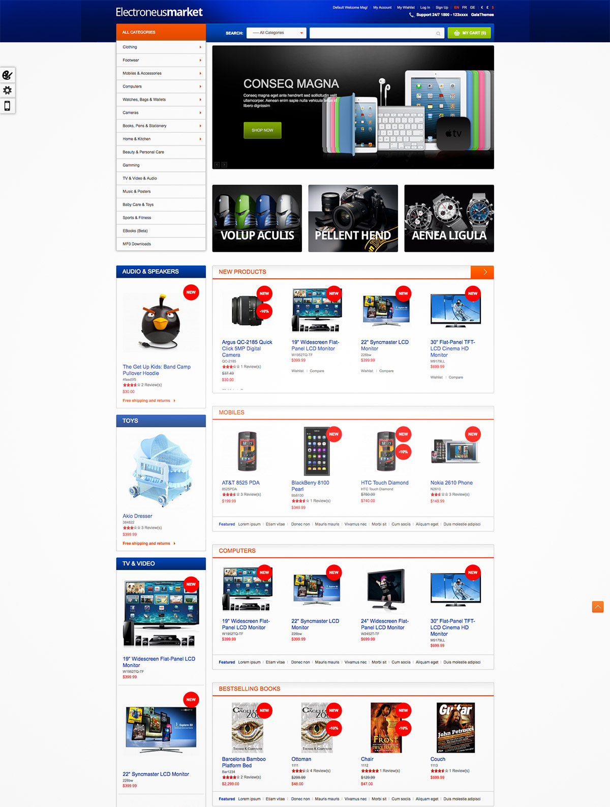 electronics magento store