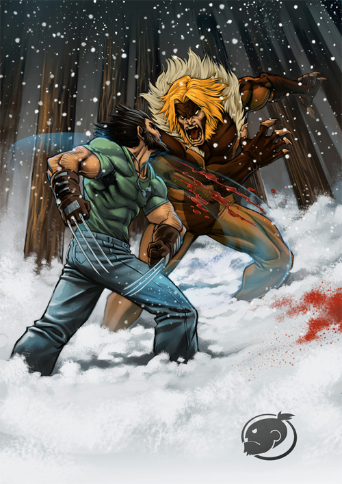 logan vs sabretooth