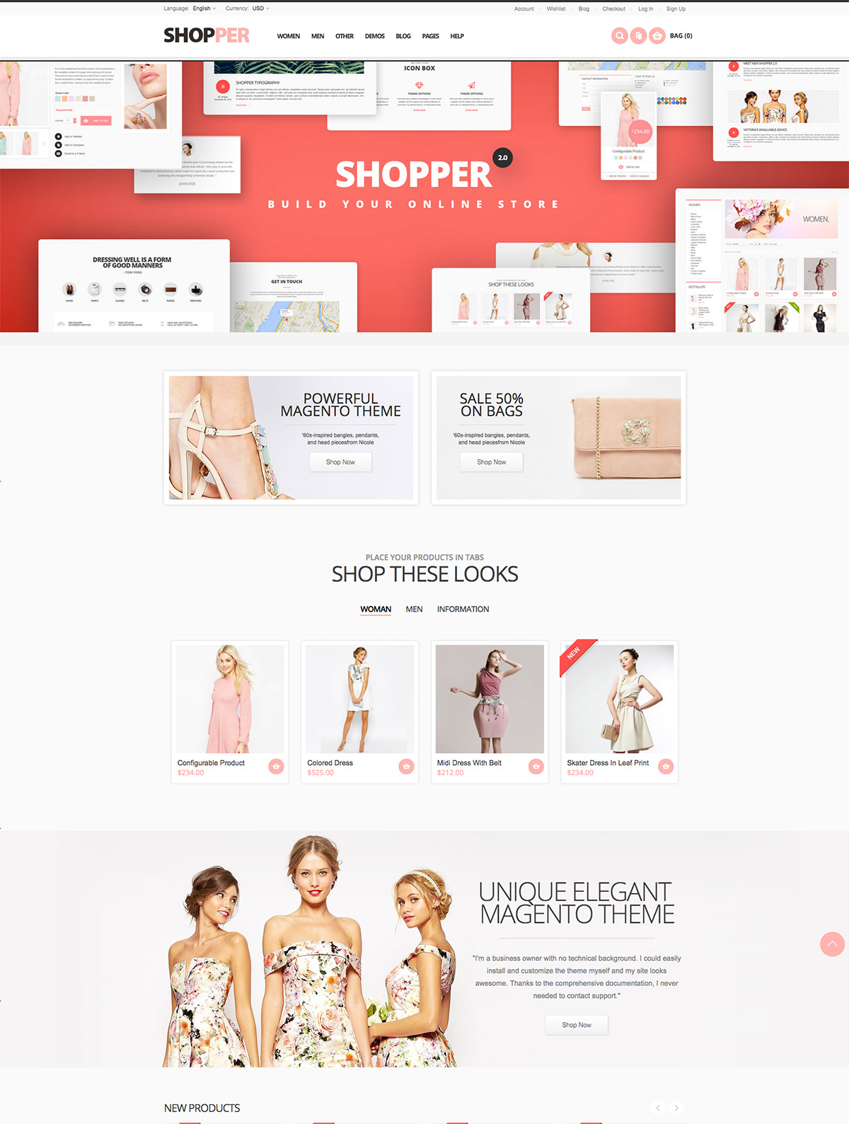 retina magento theme