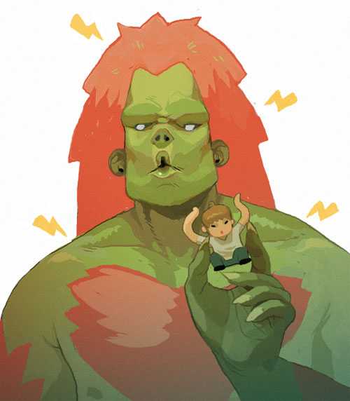 Blanka Has An Ono Toy