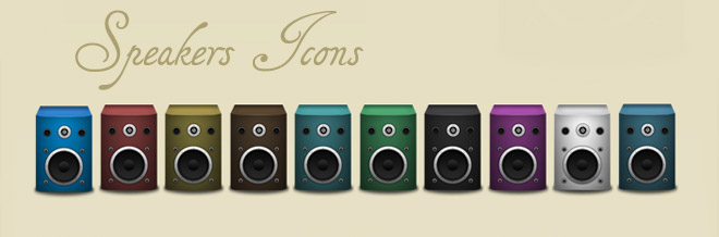 30 Sets of Free Speaker Icon