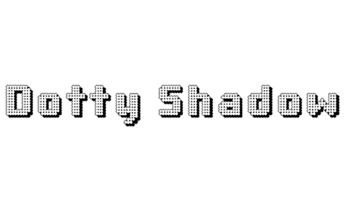 Dotty Shadow font