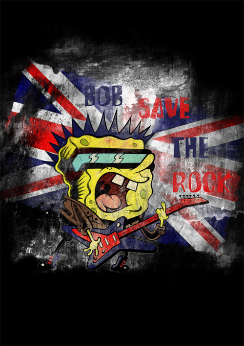 Sponge Bob save the Rock