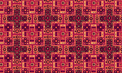 Retro Grunge Maze Patterns