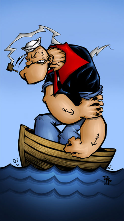 popeye by drawerfrompoland