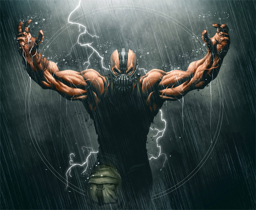 bane fanart batman rises