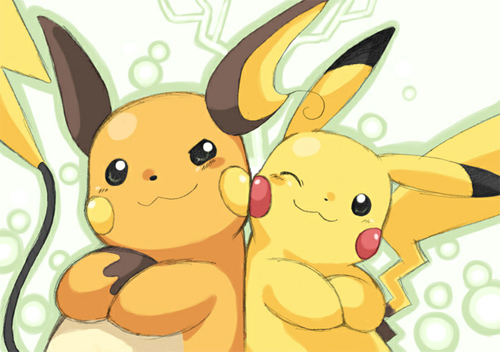 raichu e pikachu