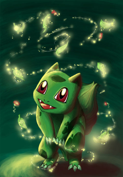 Bulbasaur using Petal Dance