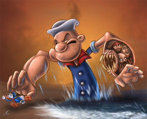 Popeye hates the competence