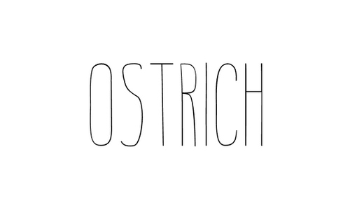 ostrich font