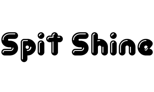 Spit Shine font