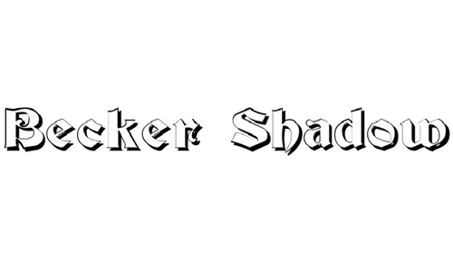 Becker Shadow font