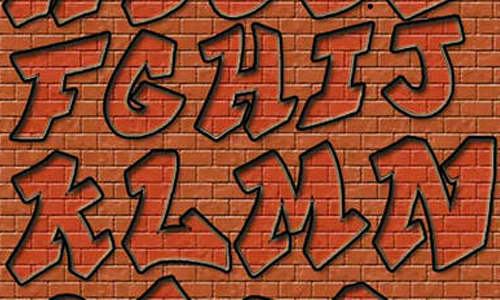 Graffiti letters