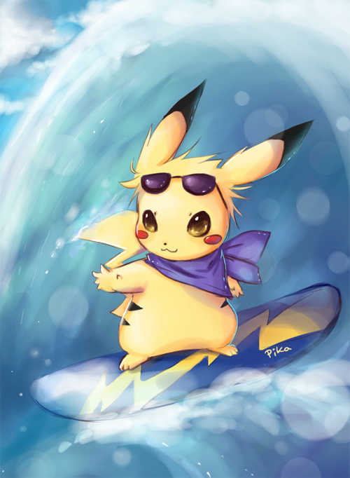 Surfing Pikachu