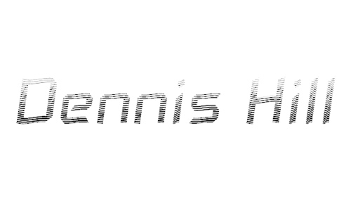 Dennis Hill Speeding font