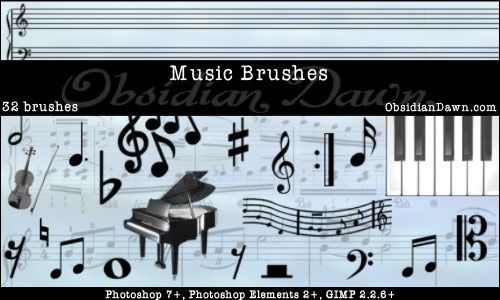 Music Photoshop Brushes