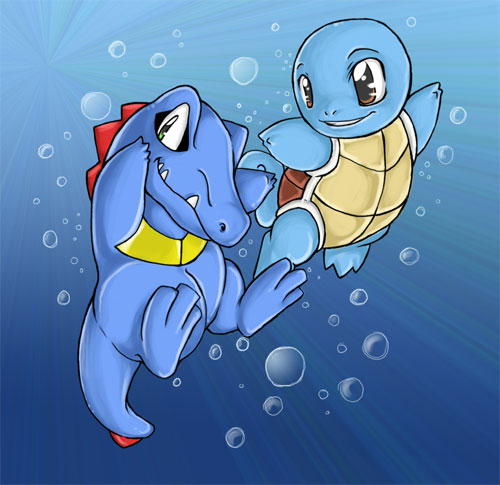 +Totodile and Squirtle+