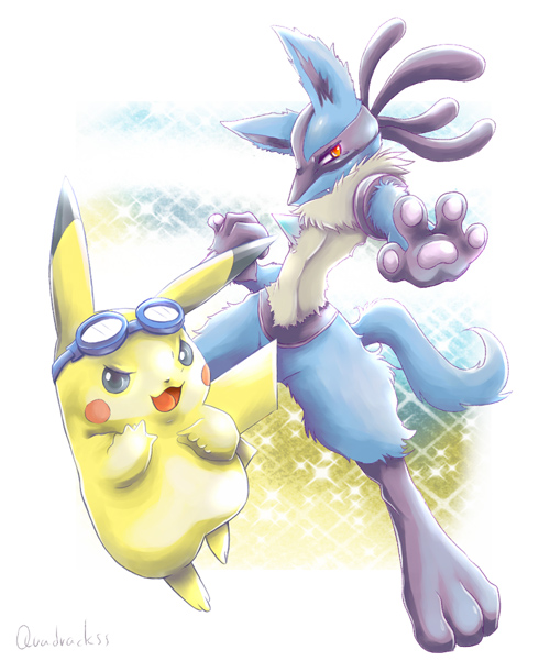 Lucario and Pikachu