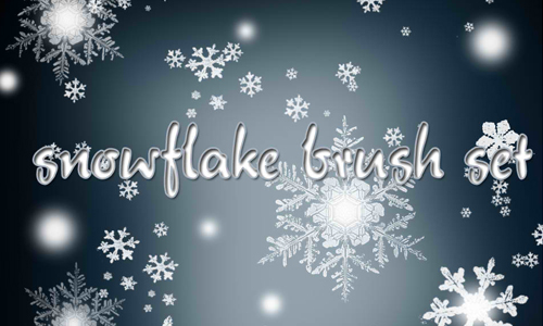 Snowflake Brushes for Photoshop