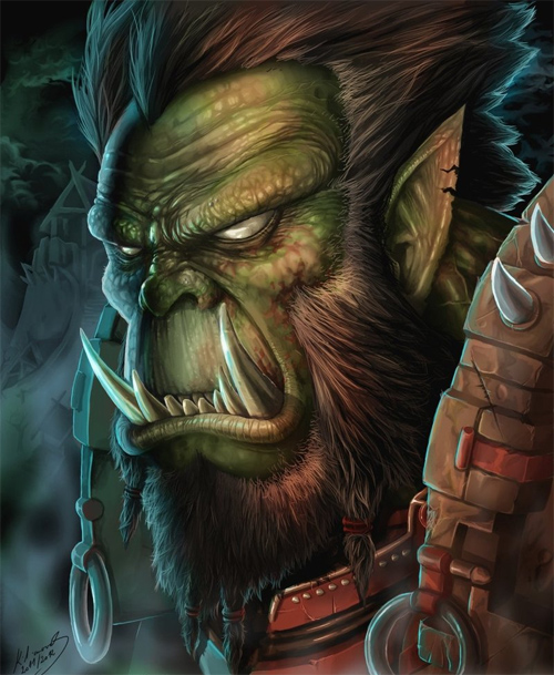 warcraft orc portrait