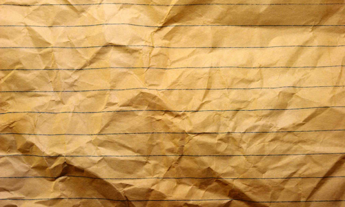 Wrinkled Notebook Paper