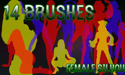 Female Silhouettes Brush