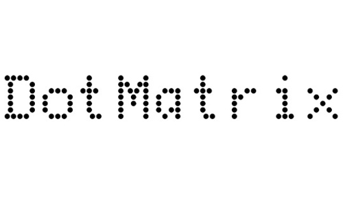 DotMatrix font