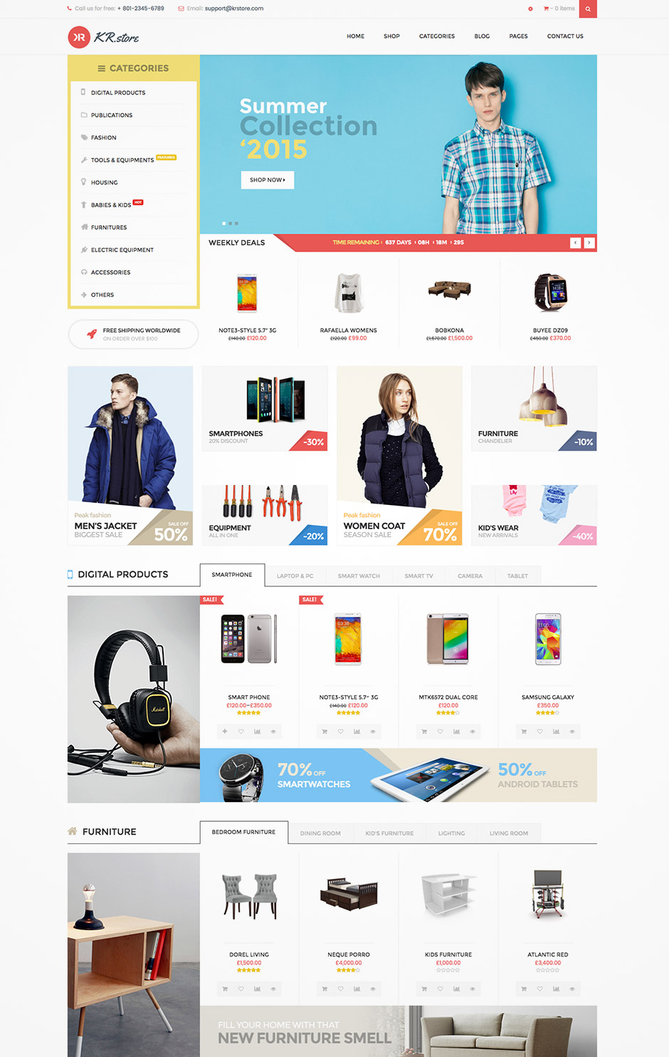 woocommerce responsive theme