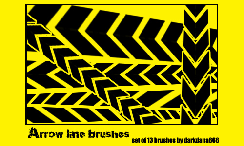 Arrow line brushes