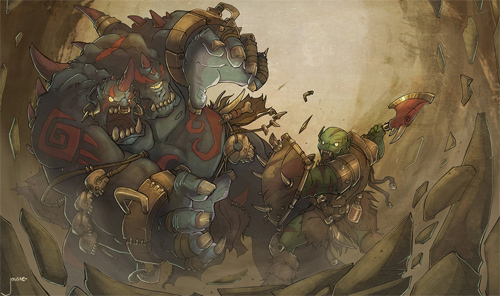 ogre magi vs orc warrior