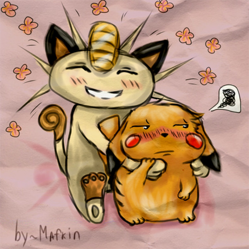 meowth and pikachu