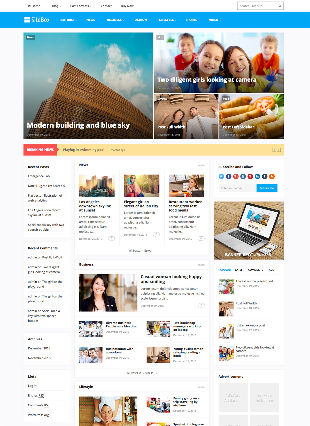 wordpress magazine theme