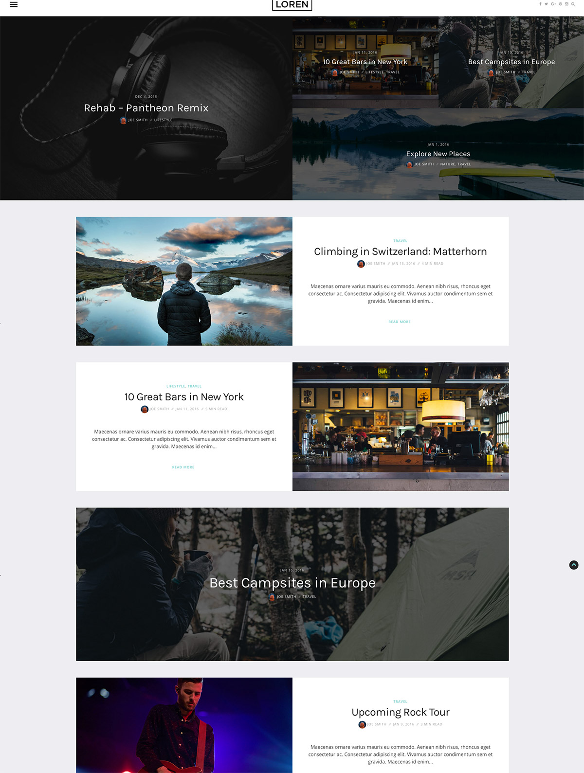 clean blog themes