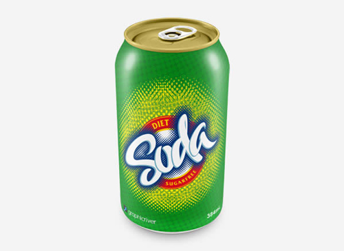 Create a 3D Soda Can Using Actions