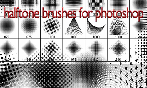 halftone photoshop brushes free download