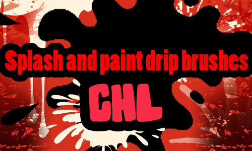 Splash and paint drip brushes
