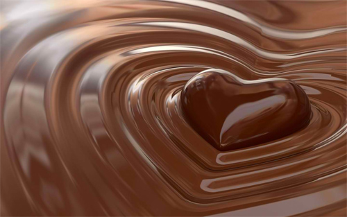 Chocolate Heart Wallpaper