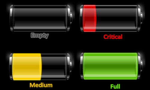 Transparent Battery Icons