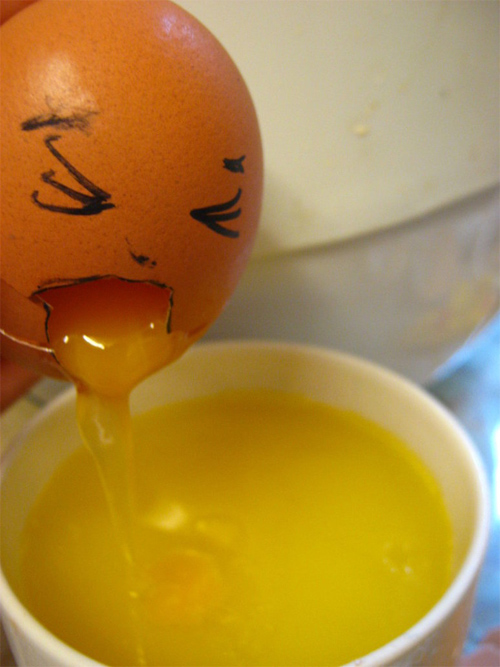 puking egg