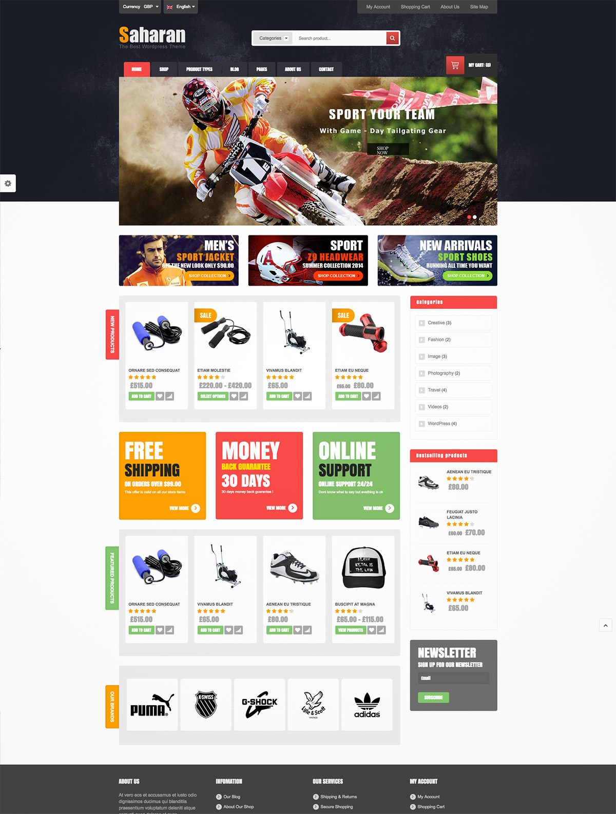 woocommerce theme responsive