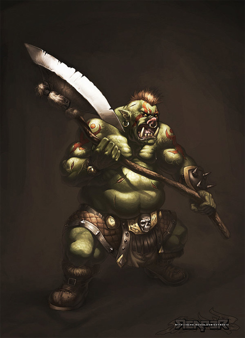 fantasy orc warrior