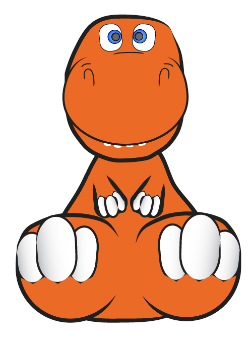 How To Create A Cute And Cuddly Vector Dinosaur Character Tutorial In Illustrator