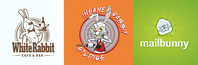 30 Cute Designs of Rabbit Logo